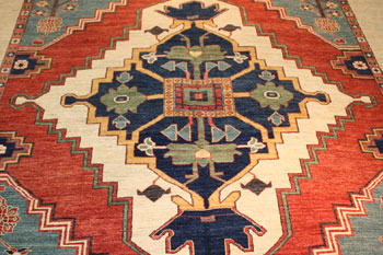 Image of rug repair in process