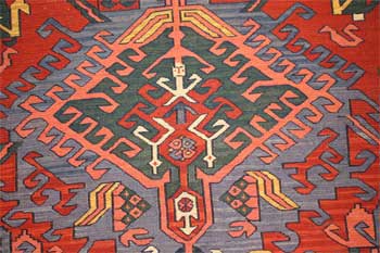 Detail from an antique rug
